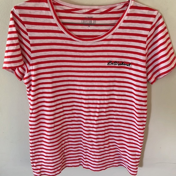 J Crew Collector Tee Sz Small Le Weekend - Picture 6 of 6